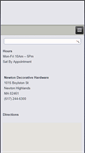Mobile Screenshot of newtondecorativehardware.com
