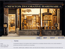 Tablet Screenshot of newtondecorativehardware.com